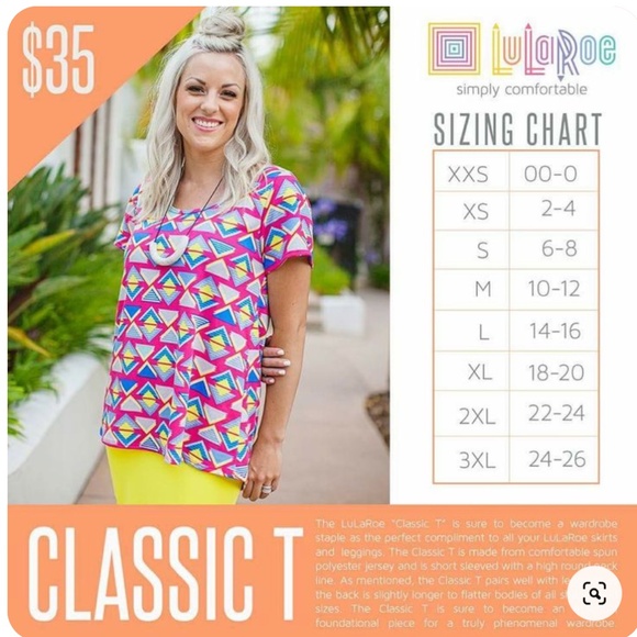 LulaRoe Classic T Top (L) - Picture 6 of 6